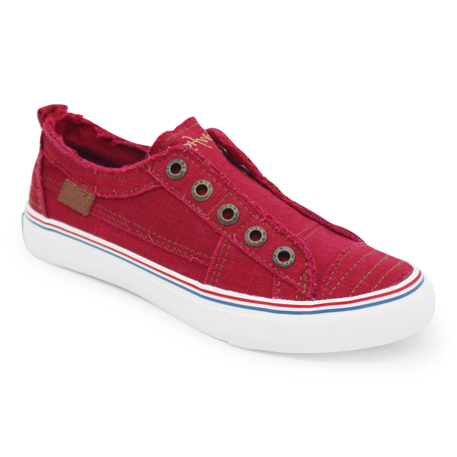 'Blowfish Malibu' Women's Play Slip On - Jester Red Hipster Smoked Twill 3 'Blowfish Malibu' Women's Play Slip On - Jester Red Hipster Smoked Twill