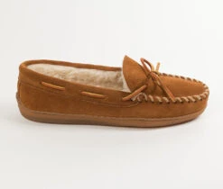 'Minnetonka' Men's Pile Lined Hardsole Moc Slipper - Brown (Ext. Sizes) -Fashion Shoe Store mens slippers pile hardsole brown 3902 02 bb53561f 3d00 4d95 b72d aed9543613d1 1024x1024@2x