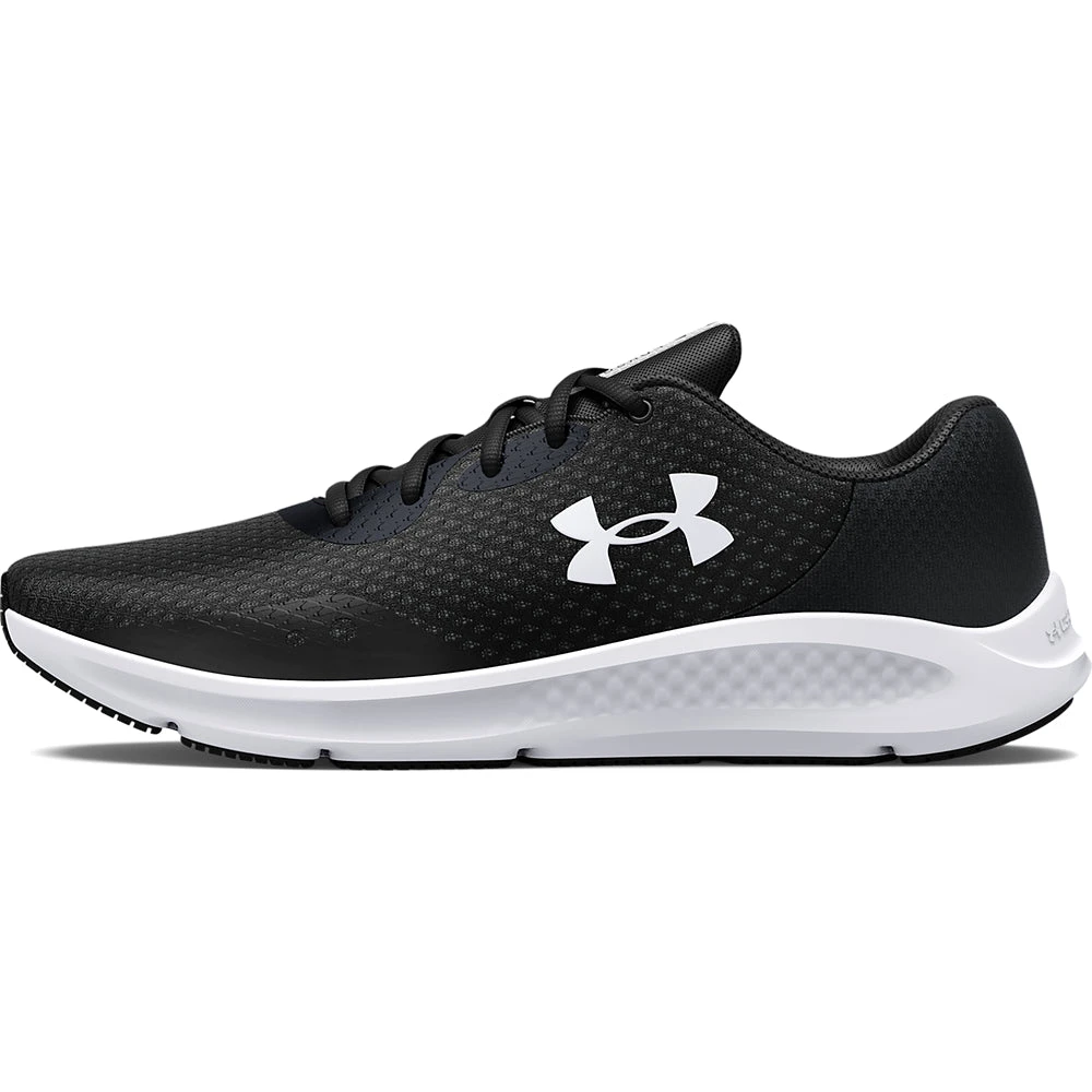 'Under Armour' Men's Charged Pursuit 3 - Black / White 6 'Under Armour' Men's Charged Pursuit 3 - Black / White - Image 4
